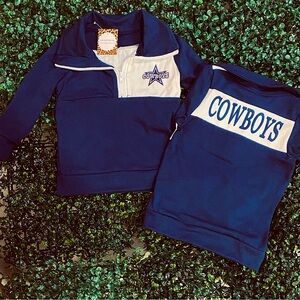 BRAND NEW WITH TAGS Kids Dallas Cowboys Quarter Zip Pullover